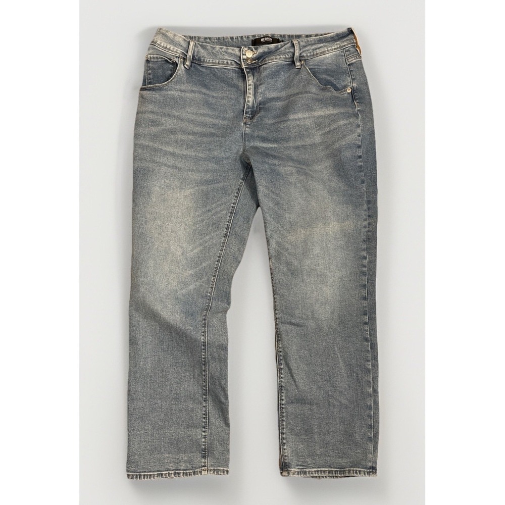Womens Hudson Size 16‎ Medium Wash Straight Jeans High Rise